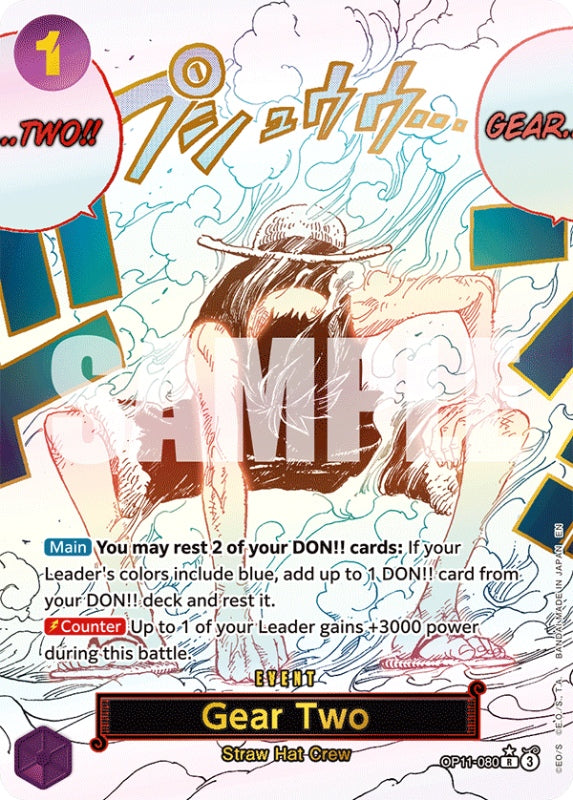 ギア2 (OP11-080) (V.2) EN - ワンピースカードゲーム – Hall of Trader