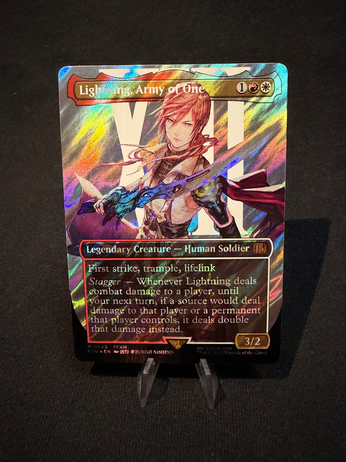 Lightning, Army of One (V.4) - Final Fantasy Surge Foil EN