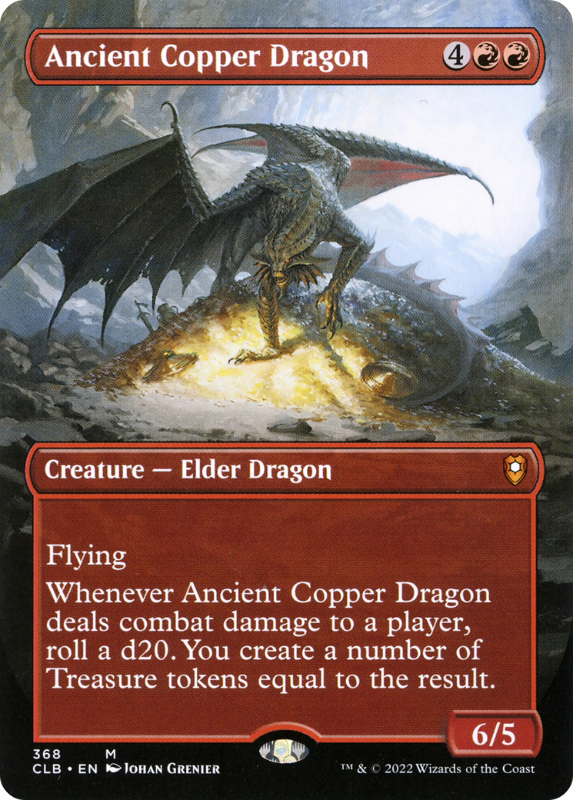 Ancient Copper Dragon（V.1） - Dungeons & Dragons Foil 英語版 NM