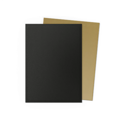 Dragon Shield - Standard Dual Sleeves: Black & Gold [Matte] (100)