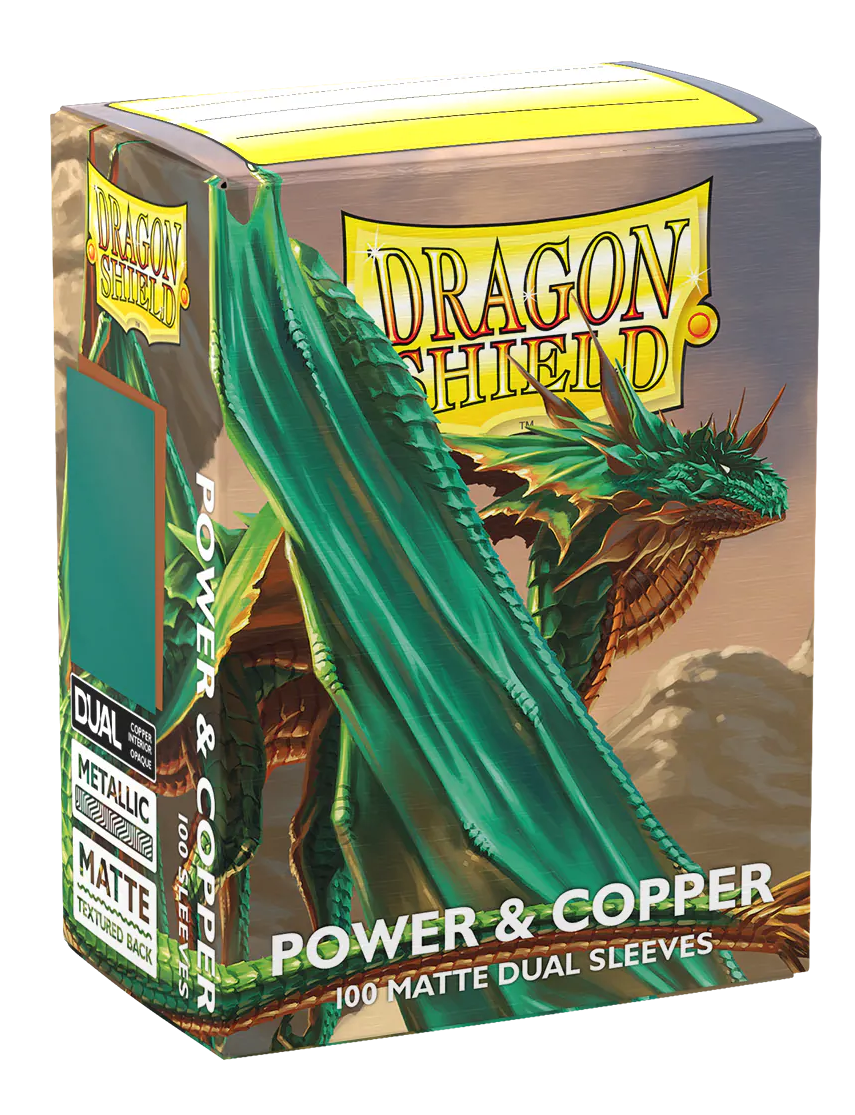ドラゴンシールド - スタンダード デュアルスリーブ：Power & Copper [Matte]（100枚）