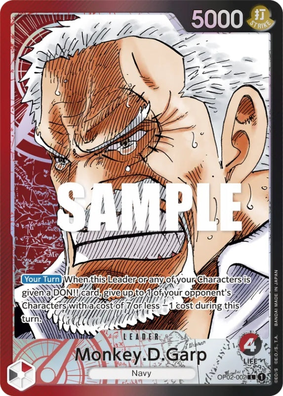 Monkey.D.Garp (OP02-002) (V.3) (Pré-Errata) FR