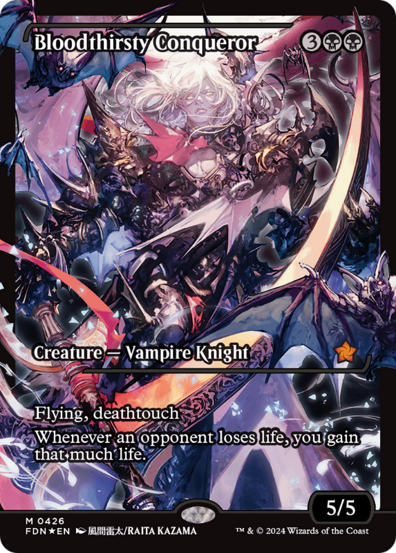 Bloodthirsty Conqueror（V.3） - Foundations Foil 英語版 NM