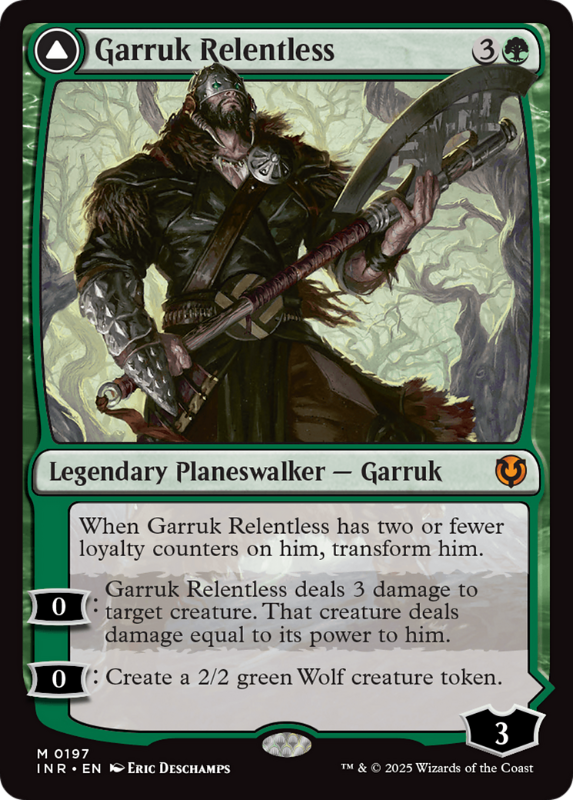 无情 Garruk / 面纱诅咒 Garruk Innistrad Remastered 闪卡 英文