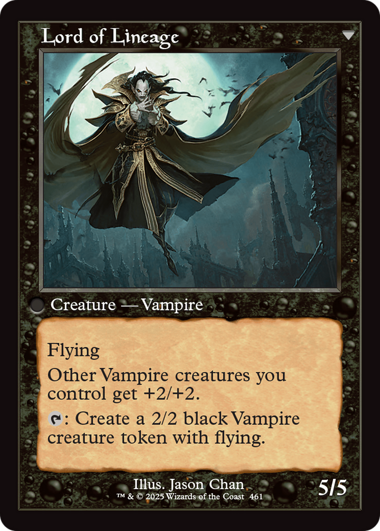 Magic the Gathering Bloodline Keeper Lord of Lineage Innistrad Remastered Foil Englisch Back