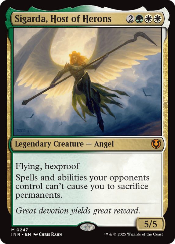 Sigarda，苍鹭之主 Innistrad Remastered 闪卡 英文