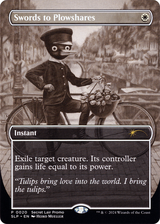 Magic the Gathering Swords to Plowshares Secret Lair Promo Non Foil Englisch