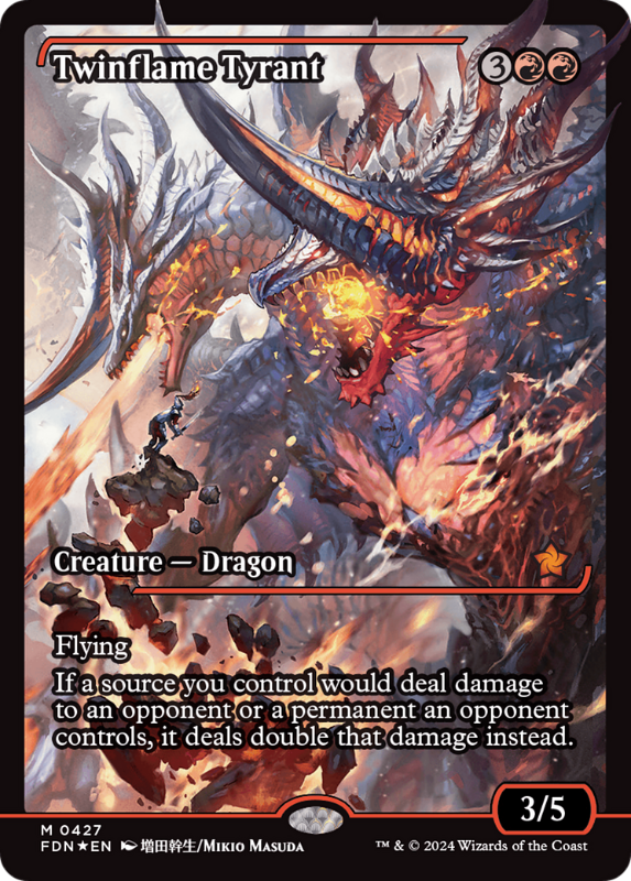 Twinflame Tyrant（V.3） - Foundations Foil 英語版 NM