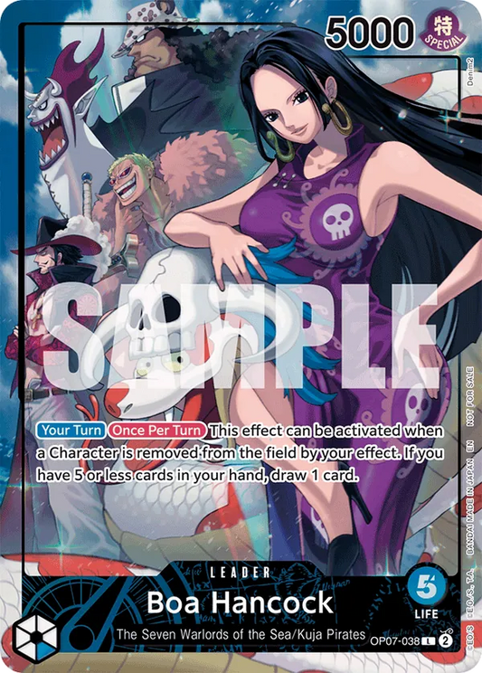 One Piece Card Game Boa Hancock OP07-038 Manga Alternate Art Englisch Near Mint