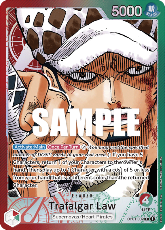 Trafalgar Law (OP01-002) (V.2) (Pré-Errata) FR