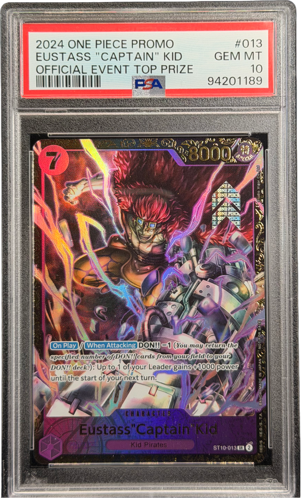 Eustass"Captain"Kid (ST10-013) PSA 10 EN