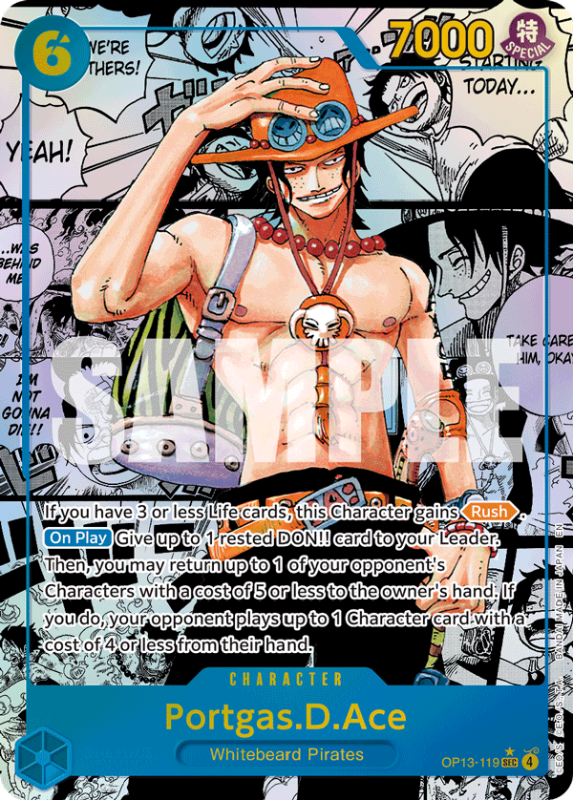 Portgas.D.Ace (OP13-119) - Manga Rare EN