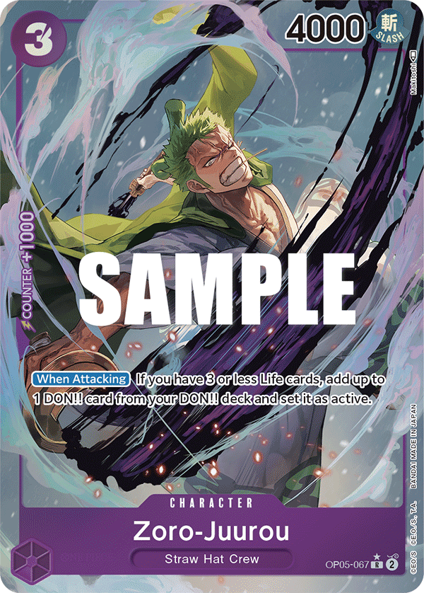 Zoro-Juurou (OP05-067) - Alt Art EN NM
