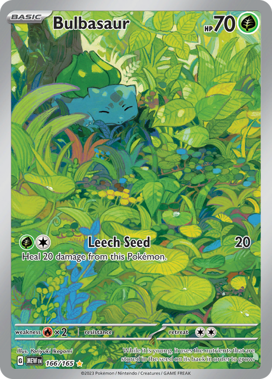 Bulbasaur 166/165 Illustration Rare Englisch