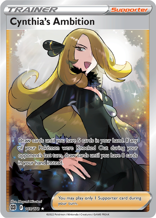 Pokemon TCG Cynthia's Ambition 169/172 Ultra Rare Englisch Near Mint