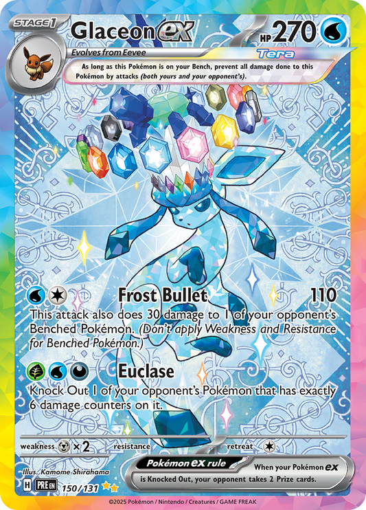 Pokemon TCG Glaceon ex 150/131 Special Illustration Rare Englisch Near Mint