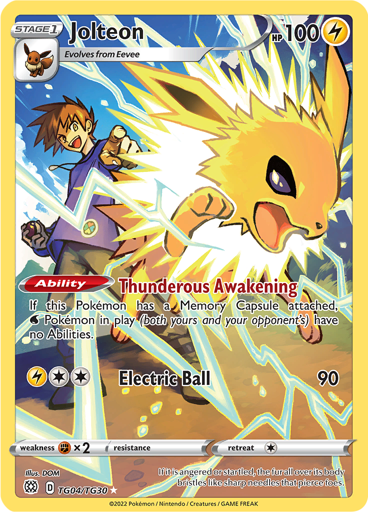 Jolteon (TG04/TG30) - Trainer Gallery Rare EN NM