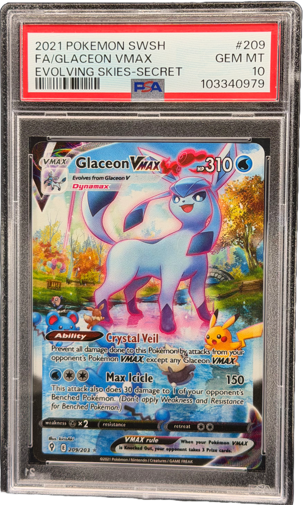 Glaziola VMAX (EVS 209) PSA 10 EN