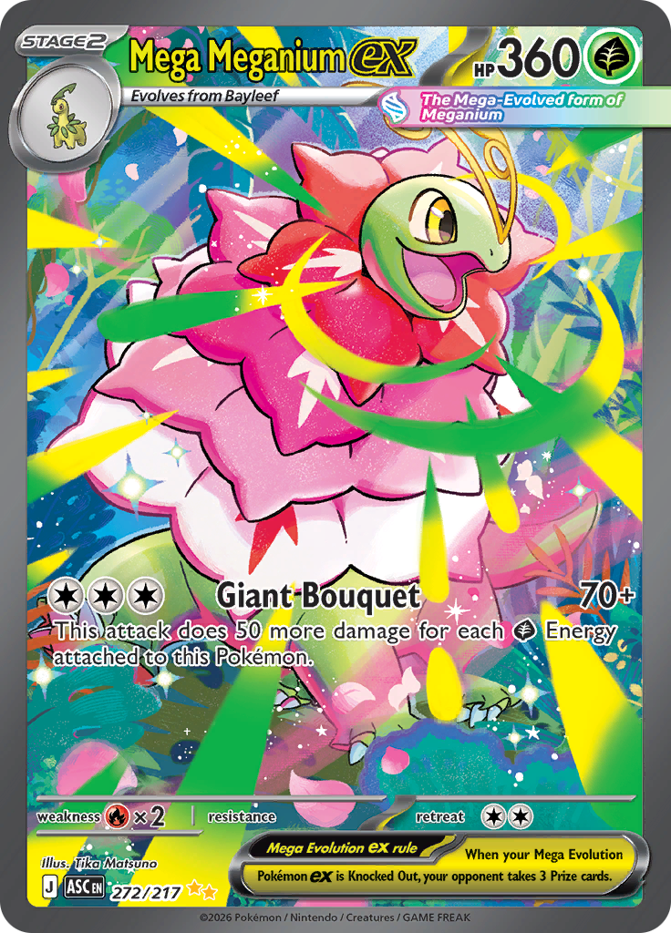 Mega Meganium ex (272/217) - Special Illustration Rare EN NM