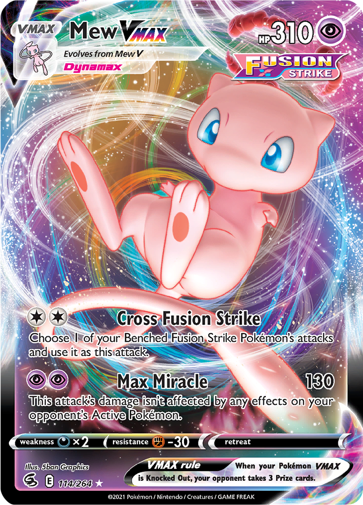 Mew VMAX (114/264) - Rare Holo VMAX EN NM