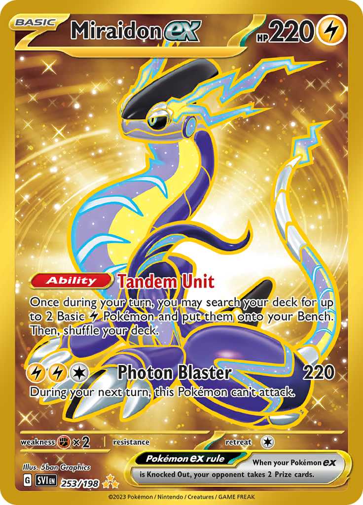 Miraidon ex (253/198) - Hyper Rare EN NM