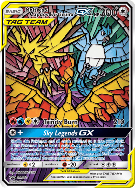 Moltres & Zapdos & Articuno GX (SM 210) - EN Misprint