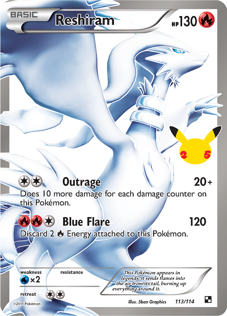 Reshiram (113/114) - Classic Collection EN NM