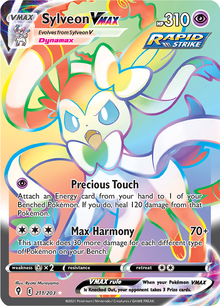 Sylveon VMAX (211/203) - Rainbow Rare EN NM