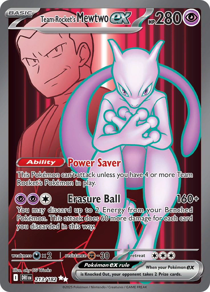 Team Rocket's Mewtwo ex (213/182) - Ultra Rare EN NM