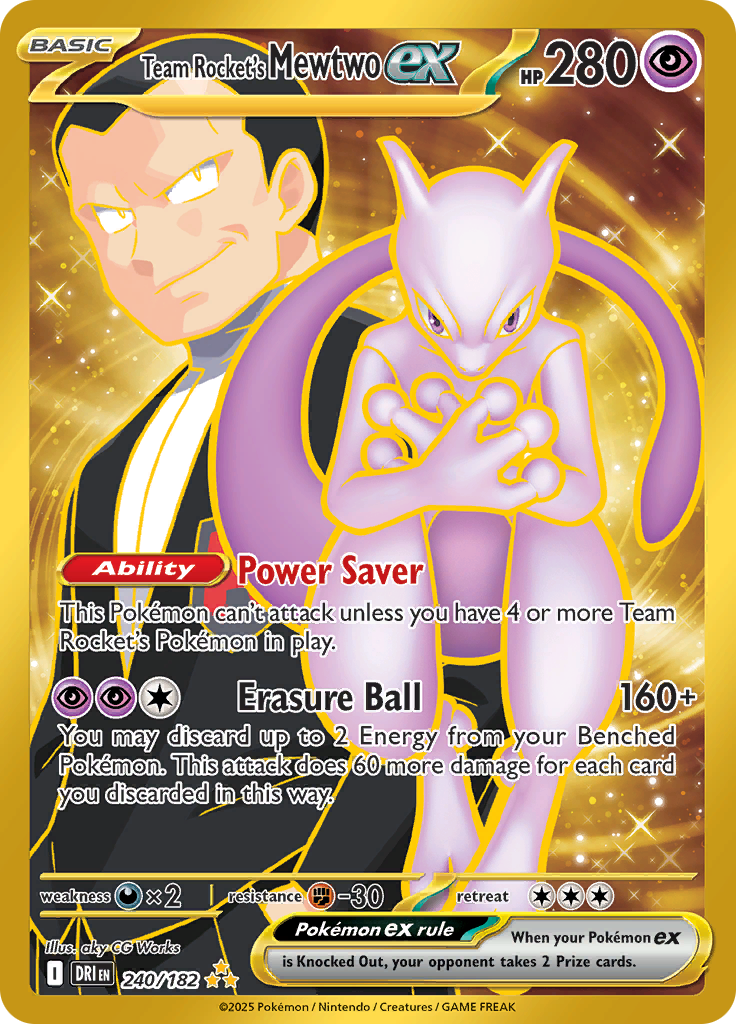 Team Rocket's Mewtwo ex (240/182) - Special Illustration Rare EN NM