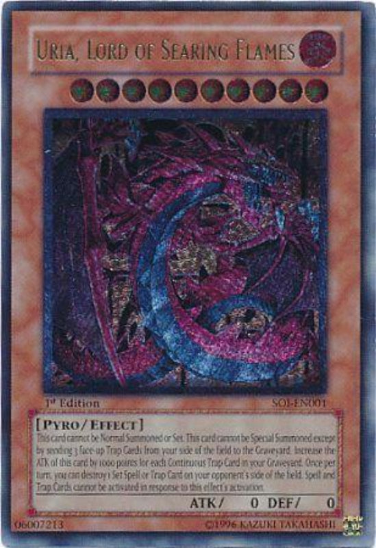 Uria, Lord of Searing Flames (SOI-001) (V.2) 1st Edition EN – Hall of Trader